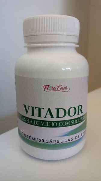 VITADOR - CANELA DE VELHO COM SUCUPIRA - 120 CÁPSULAS DE 500MG