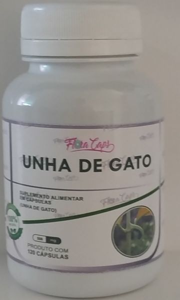 Unha de Gato 120 cápsulas 500mg Floracaps