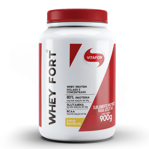 WHEY FORT 900G BAUNILHA VITAFOR