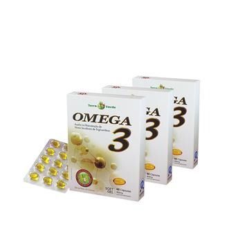 ÔMEGA 3 500 MG TERRA VERDE 3 CXS C/ 60 CÁPSULAS