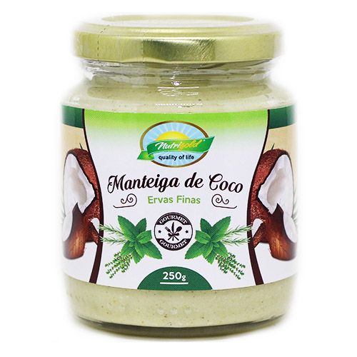 MANTEIGA DE COCO COM ERVAS FINAS 250G NUTRIGOLD