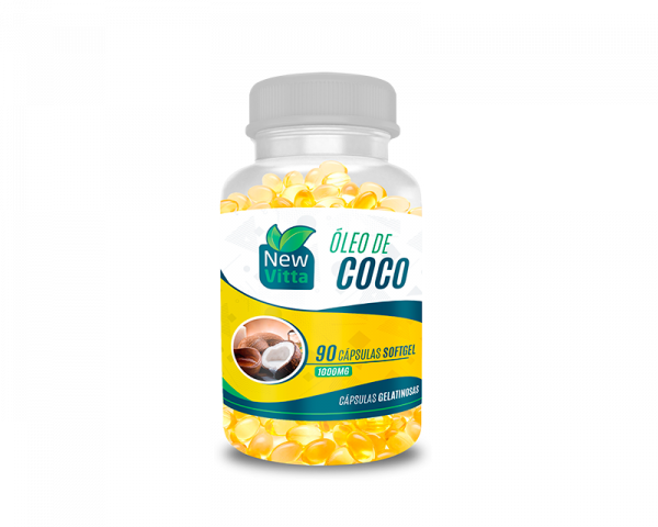 ÓLEO DE COCO  90 CÁPSULAS SOFTGEL NEW VITTA