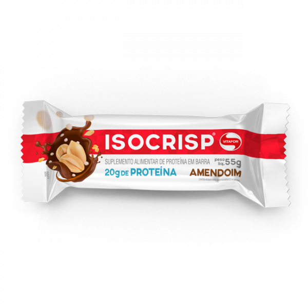 ISOCRISP ® Bar 55G SABOR AMENDOIM  VITAFOR