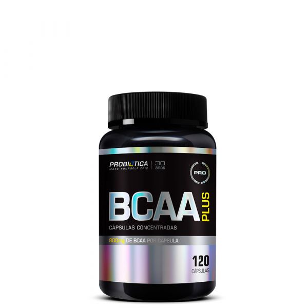 BCAA PLUS 800MG PROBIÓTICA 120 CÁPSULAS