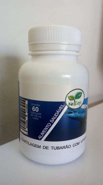 Cartilagem de Tubarão 60 cápsulas de 750mg